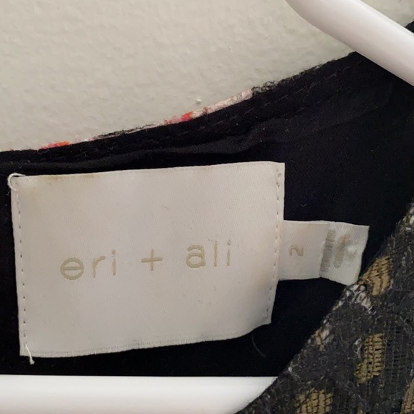 Anthropologie Black Floral Dress - Nevaeh - Size 2 - Picture 3 of 5